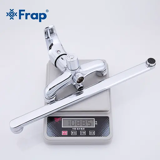 F2236 Змішувач для ванни довгий гусак Ø35 Frap 1/10 Хром - фото 3