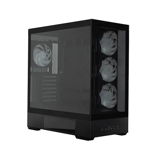 Zalman Корпус P40 DS без БЖ, 2xUSB3.0, 1x Type C, 3x120мм ARGB Reverse, 1x120мм ARGB, VGA 420мм, LCS ready, TG Side/Front Panel, Display, ATX, чорний - фото 4