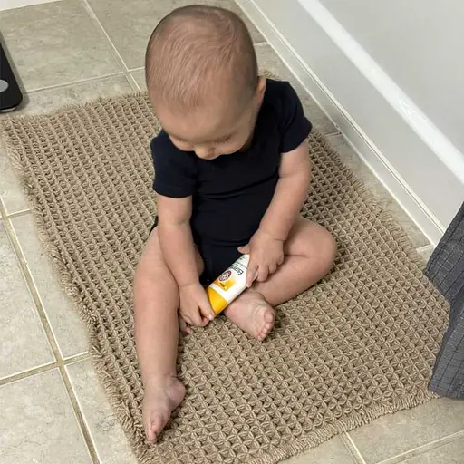 Килимок для ванної /туалету вафельний Lovely Svi - 50 x 80 см Бежевий (207256) - фото 4