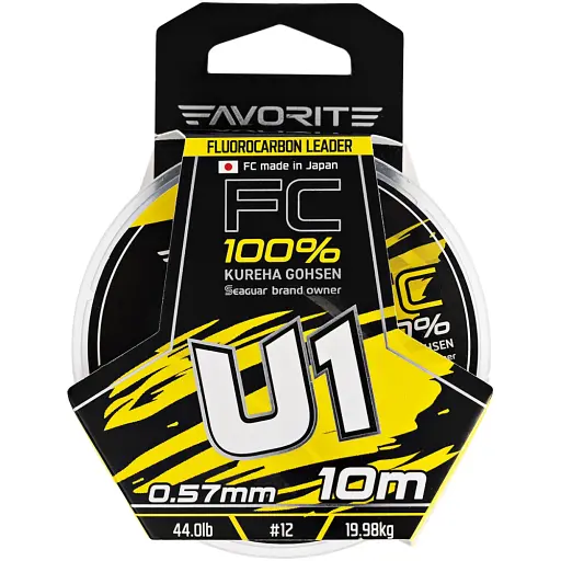 Флюорокарбон Favorite U1 FC 10 м 12/0.57 мм 44.0 lb/19.98 кг - фото 2