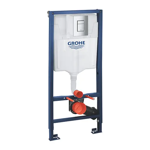 Комплект 4 в 1: Инсталляция Grohe Rapid SL 3 в 1 38772001 + Унитаз безободочный Kroner Harz WHI493736 RIMLESS с сиденьем Slim Duroplast / Soft-close / Quick relase KH493736WHIR - фото 3