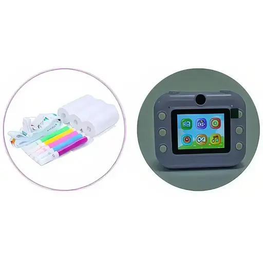 Детский фотоаппарат Print Camera M8 с 2 камерами и функцией моментальной печати фото - фото 5