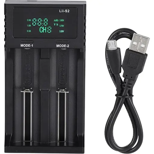 Зарядний пристрій LiitoKala Lii-S2 для акумуляторів Li-Ion/LiFePO4/Ni-Mh Black - фото 5