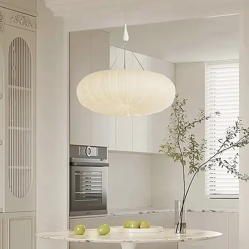 Підвісний світильник з білим фігурним абажуром Ø 38 см | Арт. SG 28-450 | Line F - фото 7