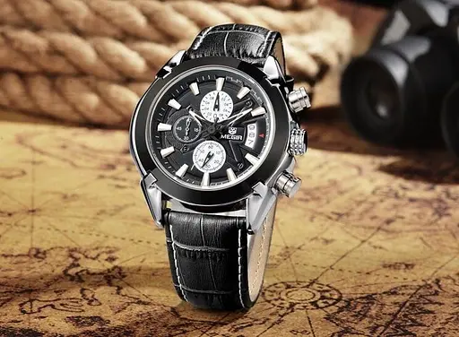 Мужские часы Megir 2020 Montre Dark - фото 3