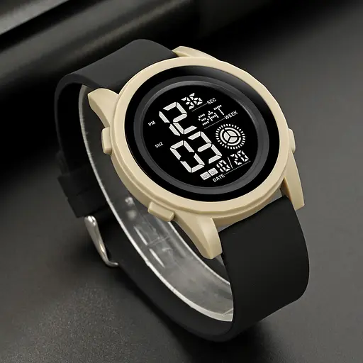 Годинник наручний чоловічий 2082KHBK Khaki-Black Skmei acs0030315 - фото 4