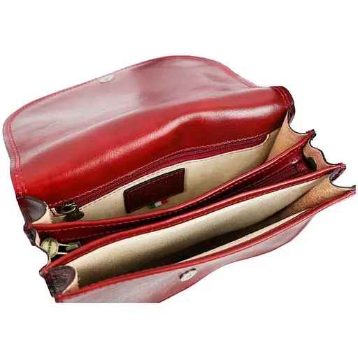 Кожаная женская сумка кросс-боди Time Resistance 25х18х9 см sum0026312 - фото 7