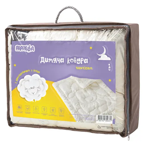 Набор детский зимний в кроватку Papaella шерстяное одеяло с подушкой (8000035761) - фото 4