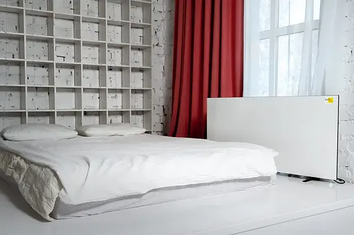 Обогреватель керамический Emby CHT-1000 с терморегулятором на 20 кв.м (Белый) - фото 4