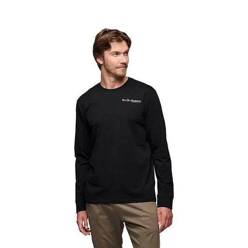 Кофта Black Diamond M Heritage Wordmark LS Tee Black L (1033-BD 7524440002LRG1) - фото 2