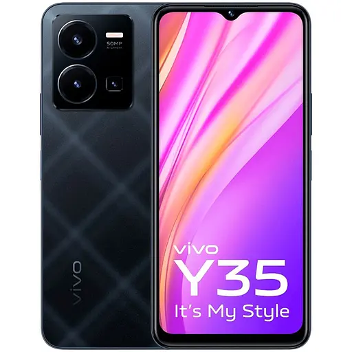 Смартфон Vivo Y35 4/64Gb Agate Black (Grade B) Seller Refurbished