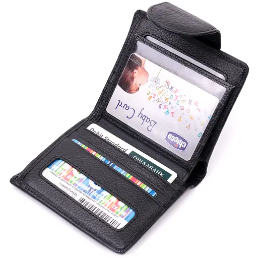 Кожаный женский кошелек ST Leather 9.5х11.2х1.5 см acs0028424 - фото 4