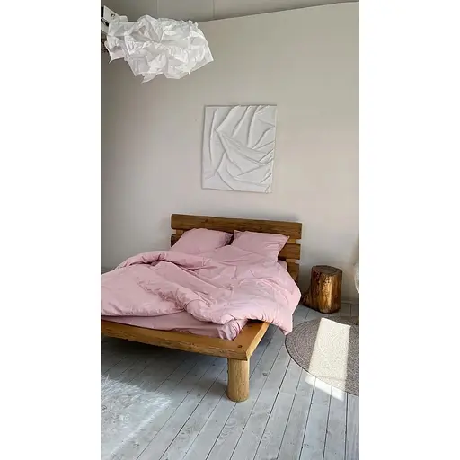 Комплект постельного белья Евро #Candy powder пудра - фото 2