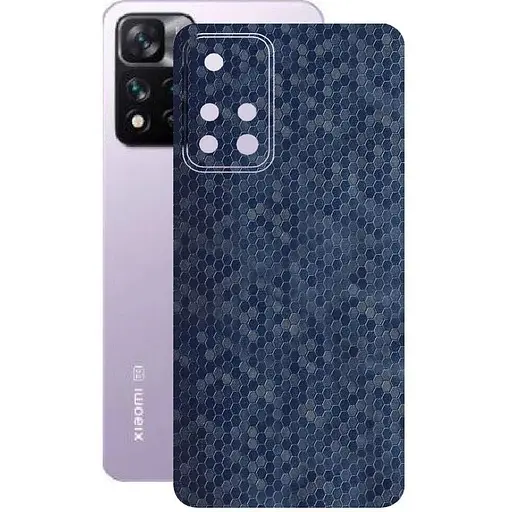 Защитная пленка StatusSKIN для Xiaomi 11i Hyper Charge 2022 Корпус Винил Соты синие