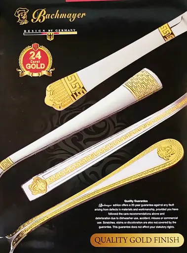 Набор столовых приборов Bachmayer BM-7803 на 12 персон в подарочном чемодане 72 предмета - фото 8