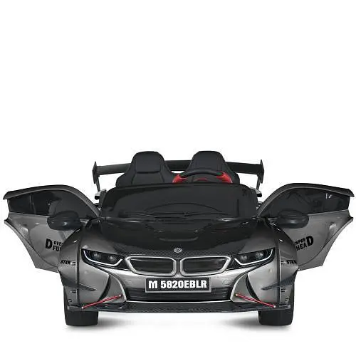 Електромобіль дитячий Bambi M 5820EBLRS-11 24V MP3 USB TF Bluetooth EVA шкіра музика світло сірий - фото 2