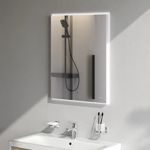 Зеркало с интерьерной Led подсветкой Am.Pm X-Joy сенсорное 55 см белый M85MOX10551WG38, Белый - фото 5