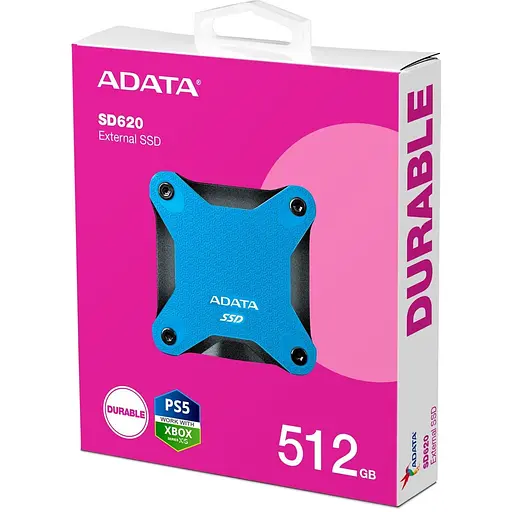 Накопичувач SSD Adata SSD 512GB USB 3.2 SD620 480 500 (SD620-512GCBL) - фото 5