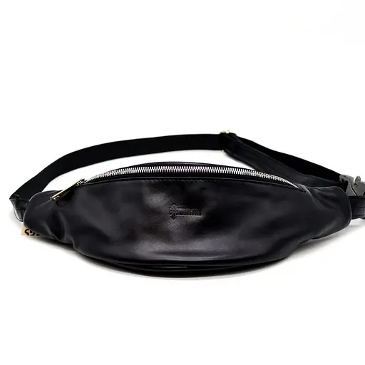 Чоловіча шкіряна сумка на пояс TARWA 33х11.5х8 см sum0025969 - фото 3