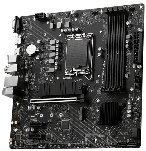 Материнская плата MSI PRO B760M-P DDR4 (PRO B760M-P DDR4) (Socket 1700, Intel B760, Micro-ATX) - фото 2