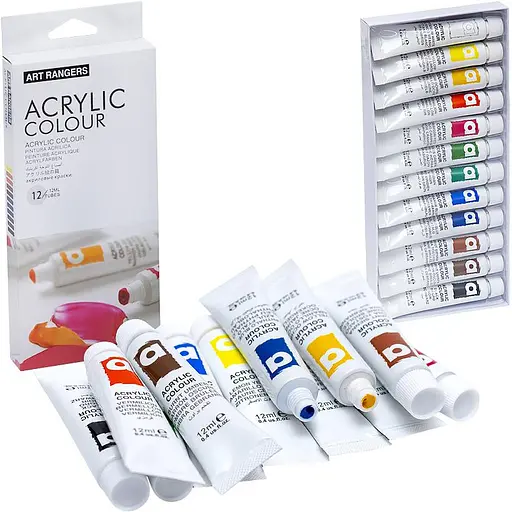 Акрилові фарби "Acrylie" Art Rangers EA1212-3 12 кольорів - фото 2