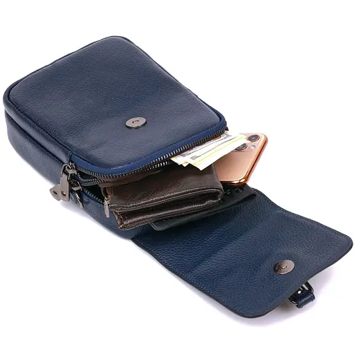 Сумка кожаная мужская  Vintage 14х19х5,5 см sum0020293 - фото 5