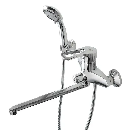 F2266 Змішувач для ванни довгий гусак перемикач карт. Ø40 Frap 1/8 Хром - фото 1