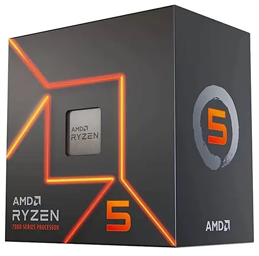 Процесор AMD Ryzen 5 7600 (100-100001015BOX) (Socket AM5, 12T, 5.1 ГГц, Box) - фото 1