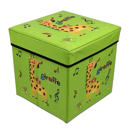 Тканевой короб-органайзер C 68854-1 раскладной зеленый 30 х 30 х 30 см