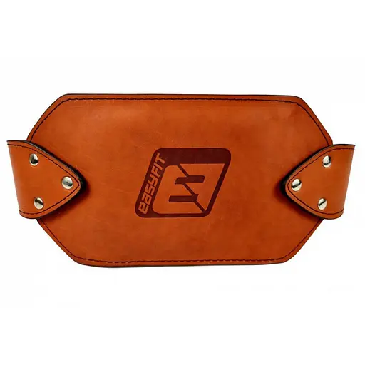 Пояс для отягощений EasyFit EF-DBC-200-BR (кожа) до 200 кг, коричневый - фото 3