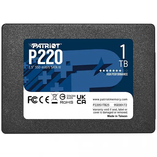 SSD-накопитель Patriot P220 1 ТБ (P220S1TB25) - фото 1