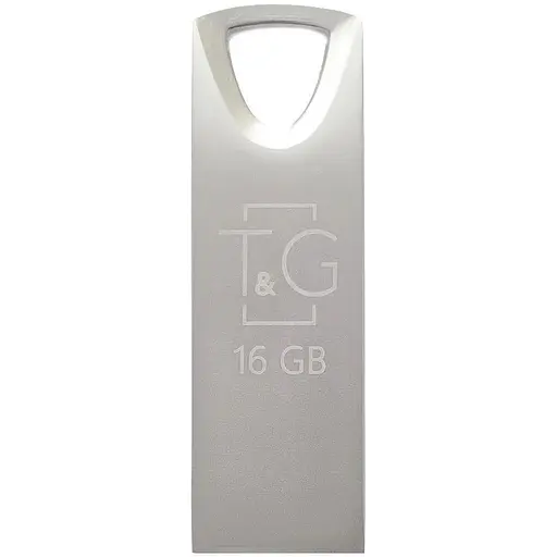 Флеш накопитель USB 16Gb T&G Metal TG117 серебристый USB 2.0 (TG117SL-16G) - фото 1