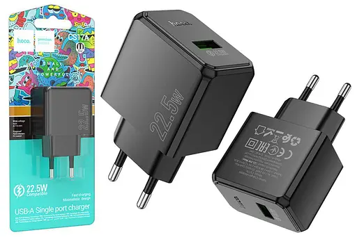 Зарядное устройство Hoco CS17A с поддержкой QC3.0 и мощностью 22,5 Вт - фото 3