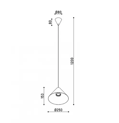 Світильник підвісний KLOODI DECO PE-CONI250 5W 3K WH - фото 3
