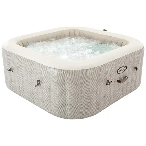 Басейн-джакузі надувний Intex з гідромасажем на 795 л бежевий (28446)