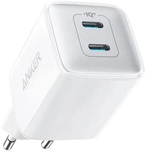 Зарядний пристрій блок живлення Anker PowerPort 521 Nano Pro Power IQ 2 виходи Type-C білий (A2038G21) - фото 1