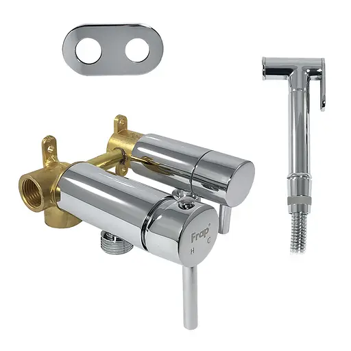 Змішувач для гігієнічного душу Frap 1/10, Хром F7508 - фото 1