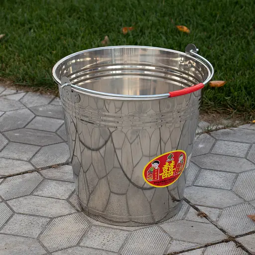 Відро з нержавіючої сталі (нержавійка) господарське без кришки 10 л 88177 - фото 6