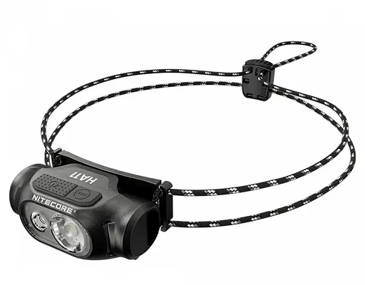 Налобний ліхтар Nitecore HA11 1хАА 240лм з білим та червоним світлом