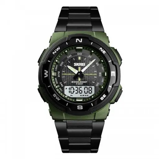 Мужские наручные часы Skmei 1370 Army Green, 1370AG (17132)