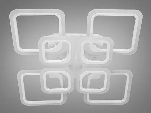 Белая светодиодная смарт люстра с пультом, димером, 135Вт, белая - фото 4