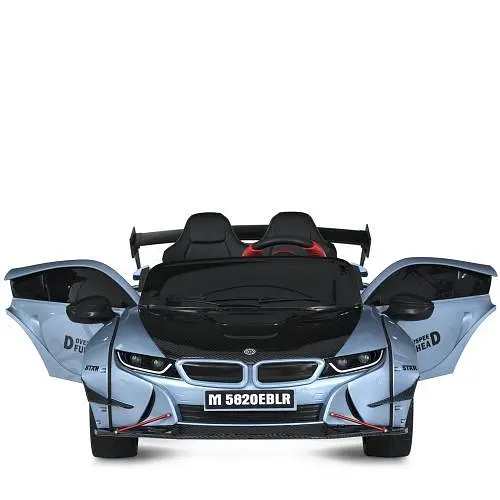 Електромобіль дитячий Bambi M 5820EBLRS-12 24V MP3 USB TF Bluetooth EVA шкіра музика світло блакитний - фото 8