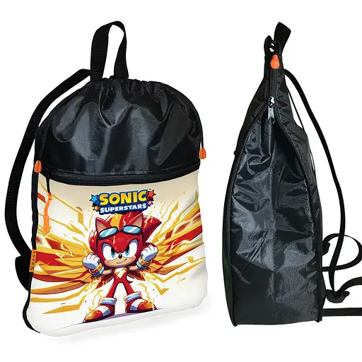 Школьный рюкзак детский Супер Соник + Сумка для обуви спортивной формы рюкзак-мешок для мальчика (01841) - фото 2