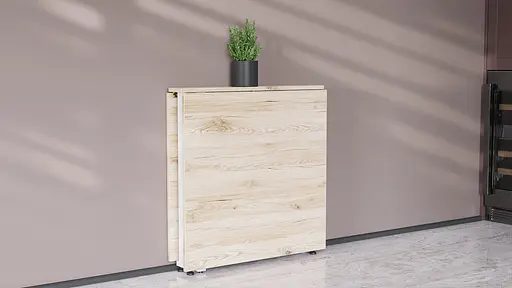 Стіл-книга трансформер Оріон 2 Ferrum-decor 750x1520x730 Білий метал ДСП Дуб Сан-Марино 16 мм (FRD-104591) - фото 5