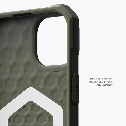 Оригінальний протиударний чохол UAG Essential Armor MagSafe для Iphone 15 Olive Drab 114288117272 - фото 12