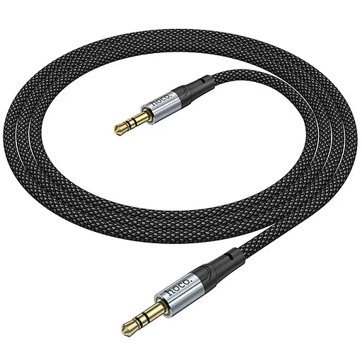 Аудіо кабель Aux Hoco UPA26 Fresh (1m) Black - фото 4