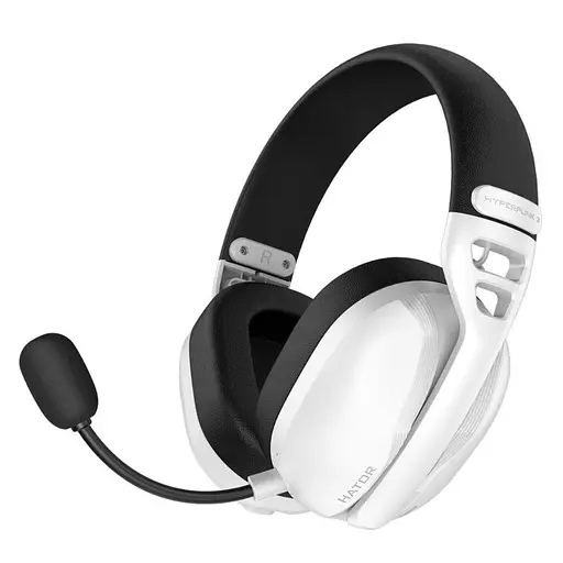 Игровые наушники беспроводные с микрофоном HATOR ESH-16 Wireless HYPERPUNK 3 SyncHUB Hi-Res White