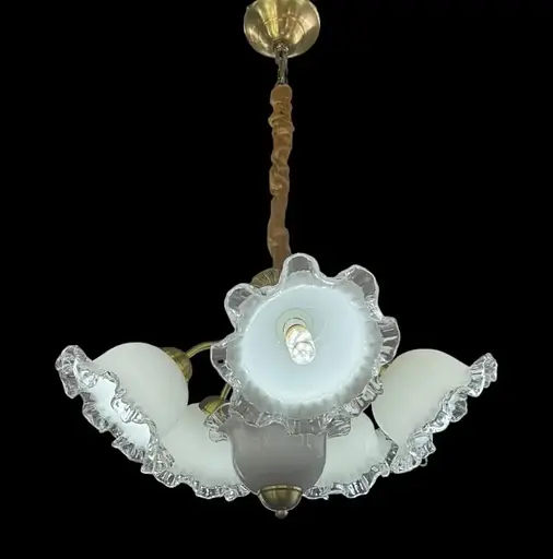 Светодиодная люстра Колокольчик 5019 (Золотая) на 5 плафонов - фото 3