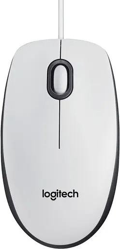 Миша Logitech M100 Full-Size Corded Mouse USB white (910-001605 / 910-005004 / 910-006764) - фото 1