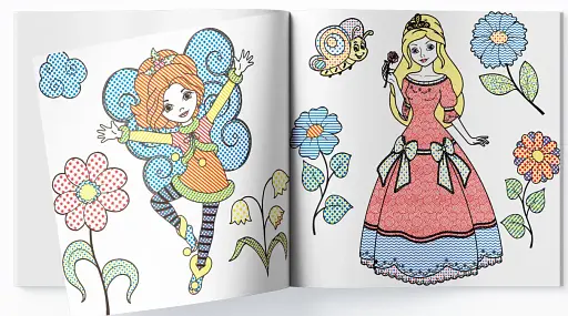 Водяні розмальовки. Квіткові феї - фото 3